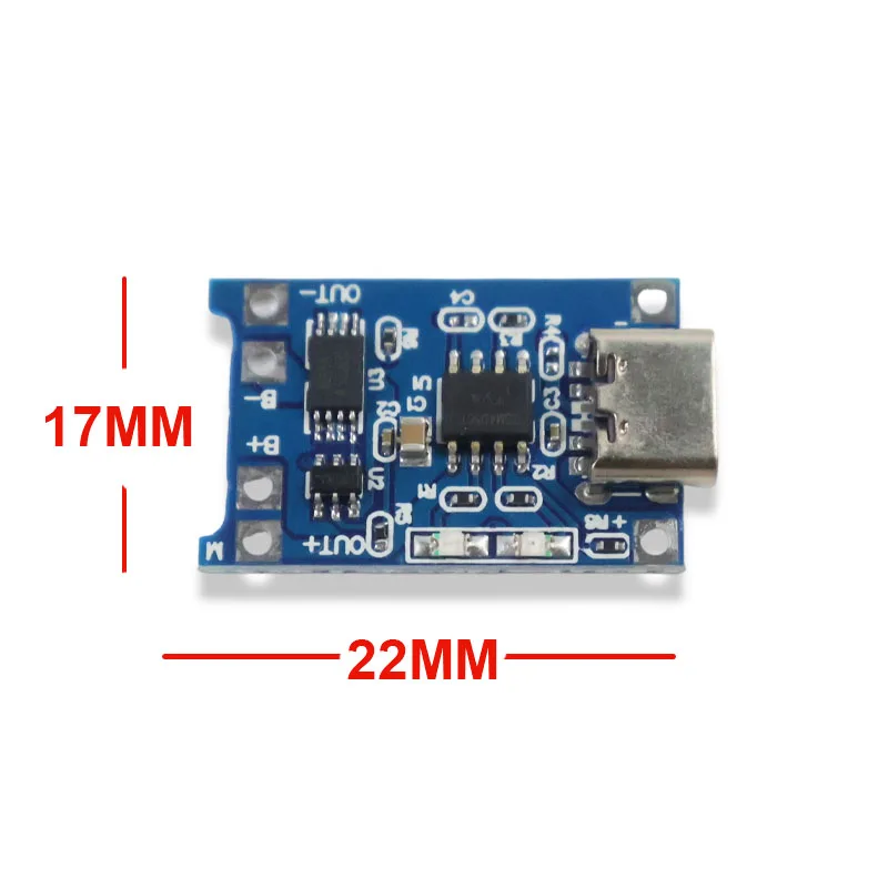 5V 1A 18650 TP4056 Lithium-Akku-Ladeplatte Lademodul Typ-C Micro-USB – Bild 6