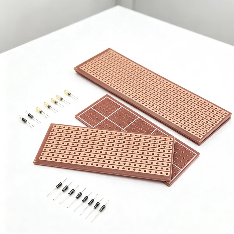 2,5x6,4cm Prototyp-Papier-Leiterplatte 2,54mm Lochabstand (10 Stück) – Bild 2
