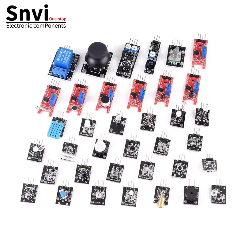 45-in-1 Sensormodule Starter-Kit mit Steckbrett, Jumper-Kabeln, Lern- und Experimentierset für Arduino UNO R3