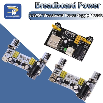 MB102 Mini Micro USB Schnittstelle Breadboard Netzteilmodul MB-102 Modul für Arduino DIY Kit Weiß DC 7-12V