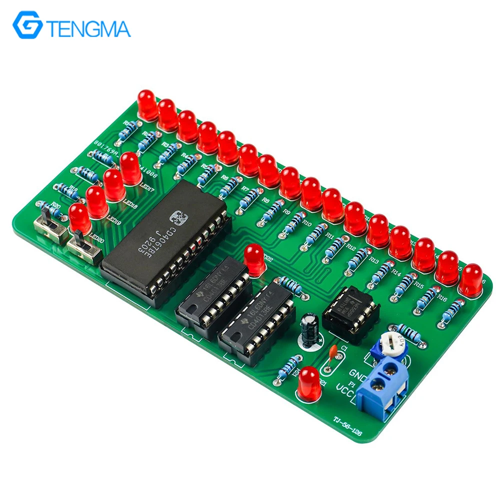 LED Chaser Kit - DIY-Lötübungsset mit allen Komponenten, DIY-Elektroniktraining für Anfänger