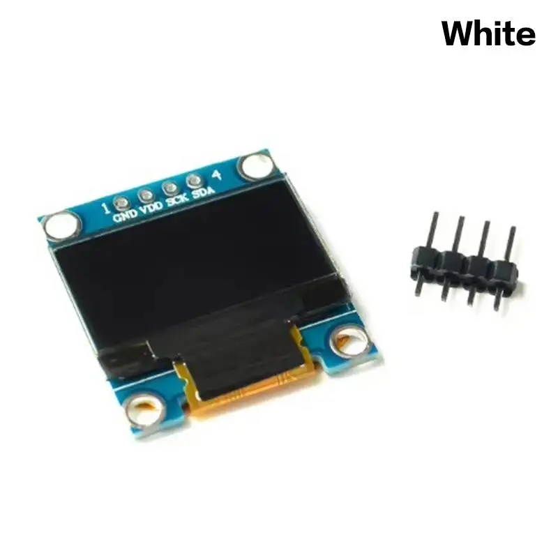2026 NEU 0,96 Zoll SSD1306 OLED-Displaymodul 128x64 I2C IIC Weißer Bildschirm Selbstleuchtend 3,3V 5V Grafik