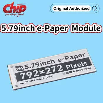 Waveshare 5,79 Zoll E-Paper Display Modul E-Ink 792x272 Display Schwarz/Weiß SPI-Schnittstelle für Raspberry