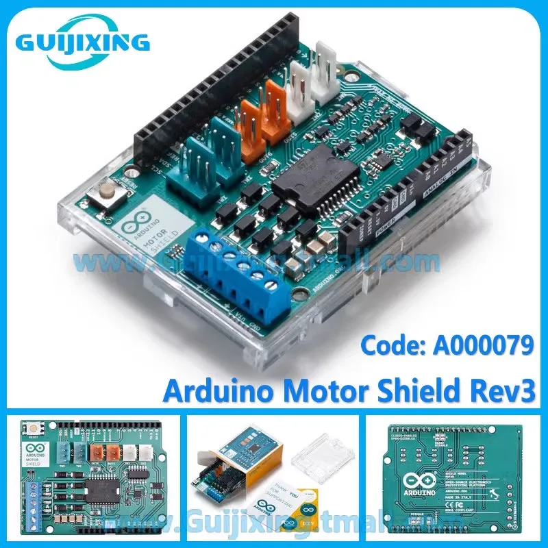 Arduino Motor Shield Rev3 A000079 L298P Dual Full Bridge Drive Board – Bild 3
