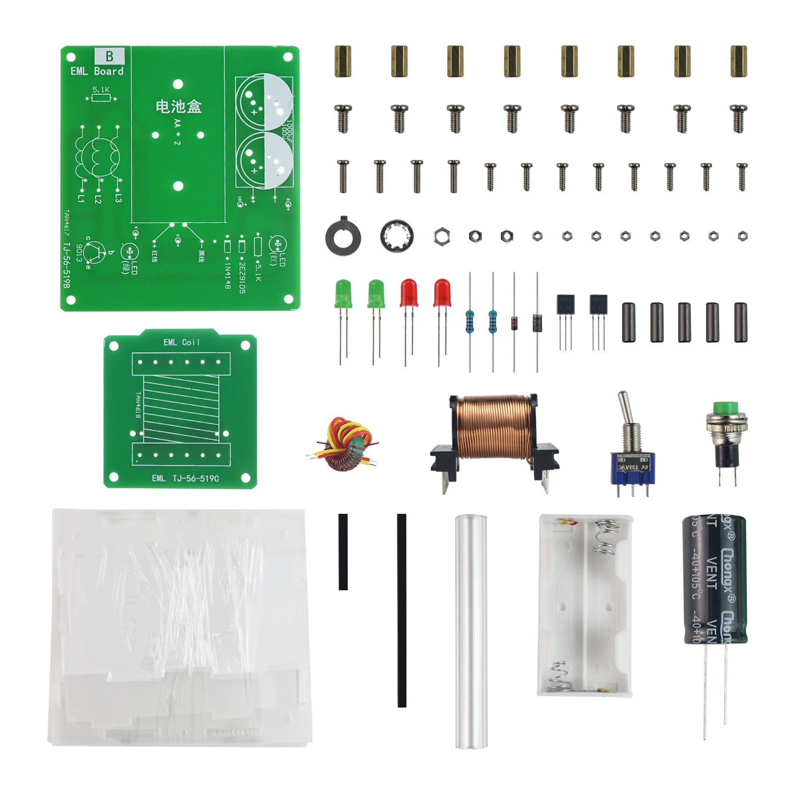 DIY elektronisches Kit Löten elektro magnetische Pistole Herstellung – Bild 5