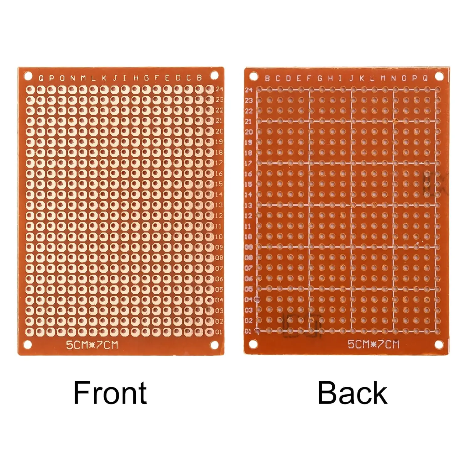 PCB-Prototyp-Platine 5x7cm Protoboard Leiterplatte Steckbrett 432 Löcher Universal-Steckplatine