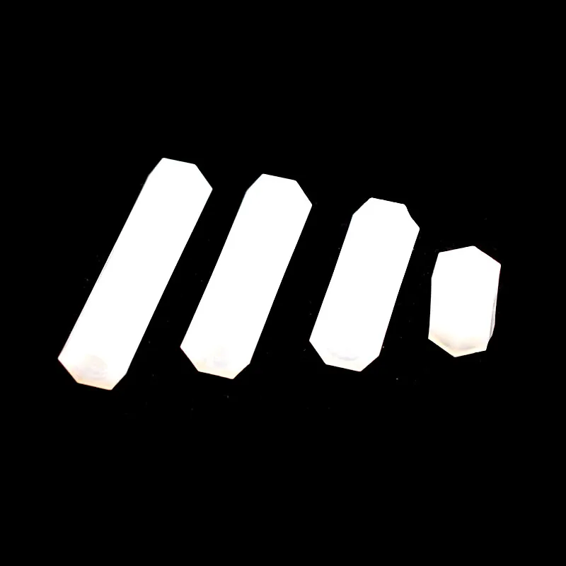 M2 M 2,5 M3 M4 Hex Nylon Standoff Spacer Spalte Flache Kopf (50 Stück) – Bild 4