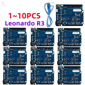 XCW Leonardo R3 Entwicklungsboard mit 30 cm USB-Kabel ATMEGA32U4 für Arduino 1-10 Stück