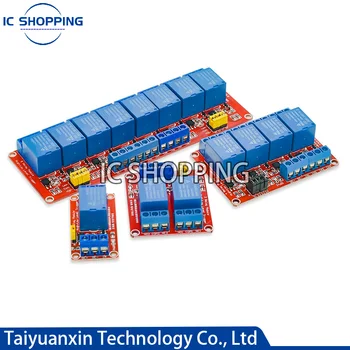 1 2 4 8 Kanal 5V 12V Relaismodul Board Shield mit Optokoppler-Unterstützung High- und Low-Level-Trigger