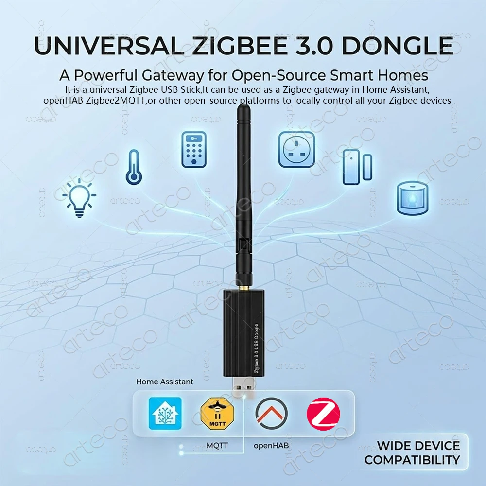Zigbee 3.0 USB-Dongle CC2652P Drahtloser Koordinator Router Antenne – Bild 2