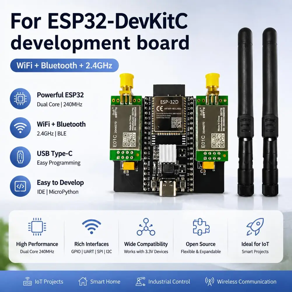 ESP32 DevKitC Entwicklungsboard mit NRF24L01 2,4GHz Funkmodul – Bild 4