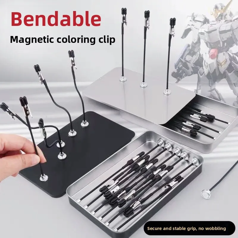 Magnetische Dritte Hand zum Löten - Lötwerkzeug mit flexiblen Armen, PCB-Halter, Krokodilklemmen