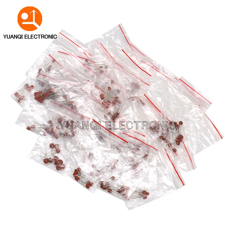 50 V Keramikkondensator-Set, 2PF-0,1 UF, 30 Werte x 10 (300 Stück) – Bild 2