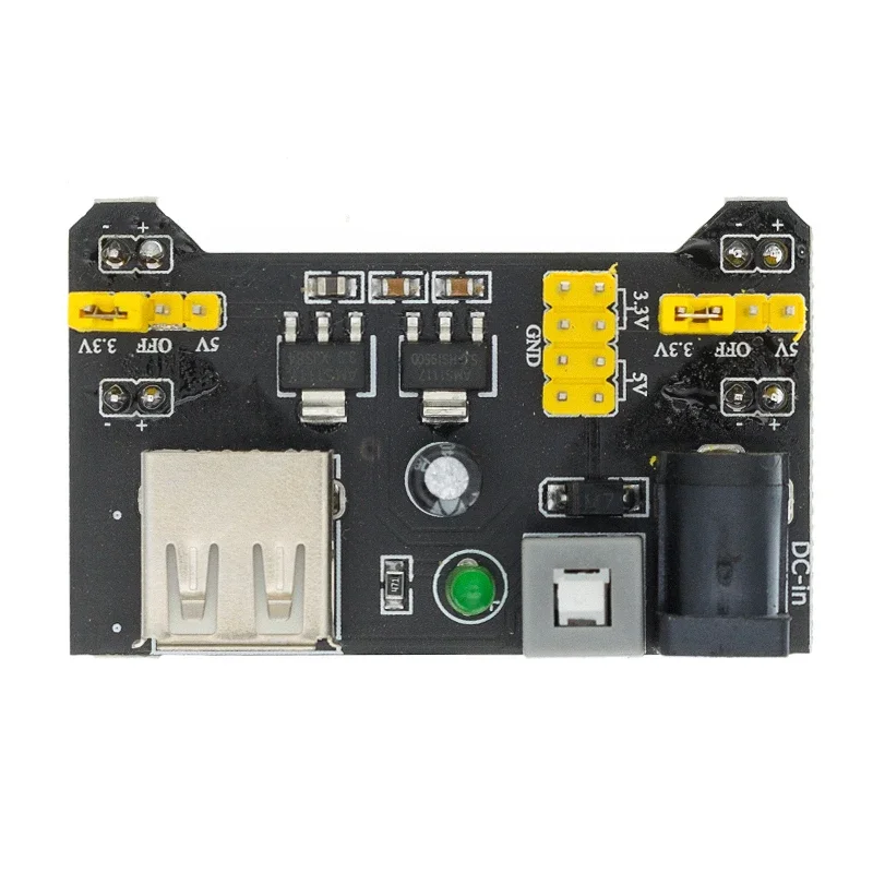Breadboard-Stromversorgungsmodul 3,3 V 5 V MB-102 lötfreies Breadboard DIY dediziertes Leistungsmodul