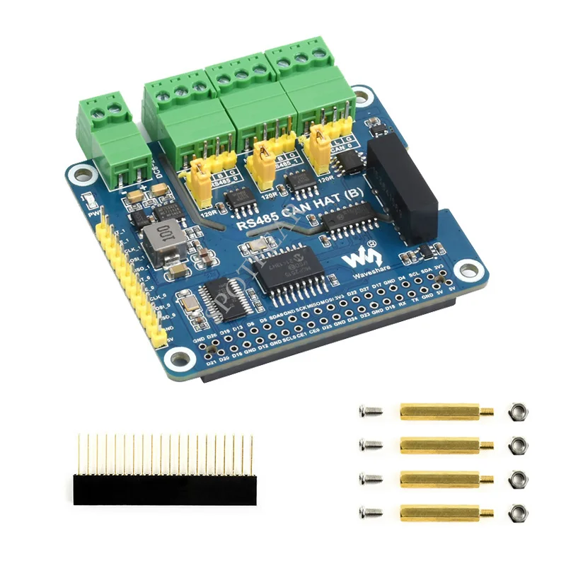 Raspberry Pi RS485 Isolierter CAN-Erweiterungs-HAT Dual RS485 CAN Multi Onboard-Schutzschaltungen