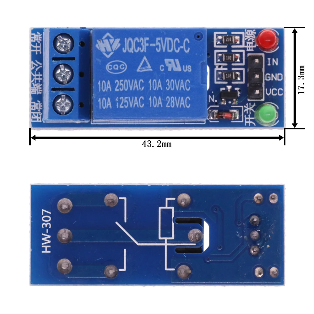 1 kanal 5V 12V Relais Modul Mit Optokoppler Relais Ausgang 1 2 4 6 8 – Bild 2