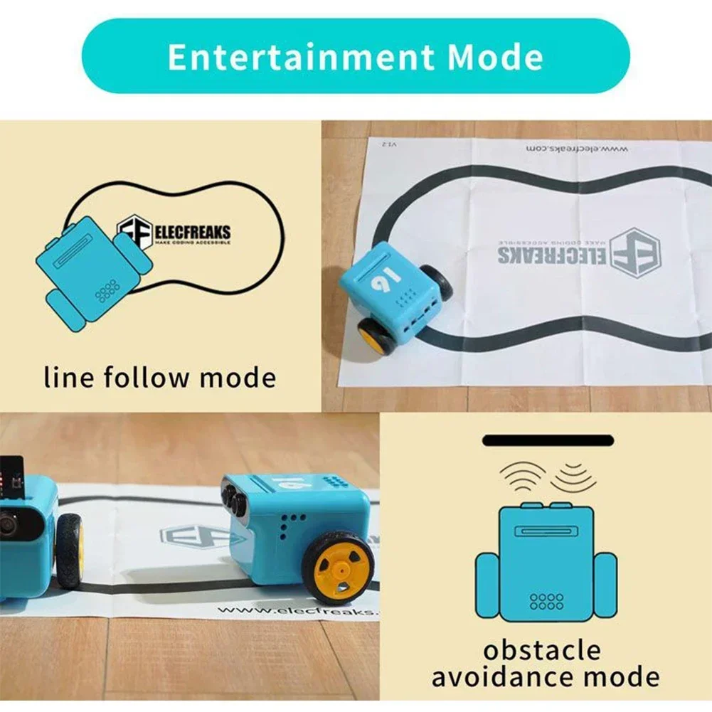 Micro:bit TPBot Auto-Roboter-Programmier-Set Programmierbares Smart-Auto-Baustein-Set STEM-Programmier-Lern