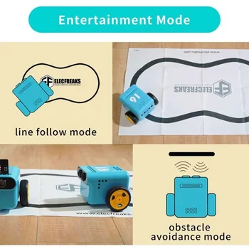 Micro:bit TPBot Auto-Roboter-Programmier-Set Programmierbares Smart-Auto-Baustein-Set STEM-Programmier-Lern