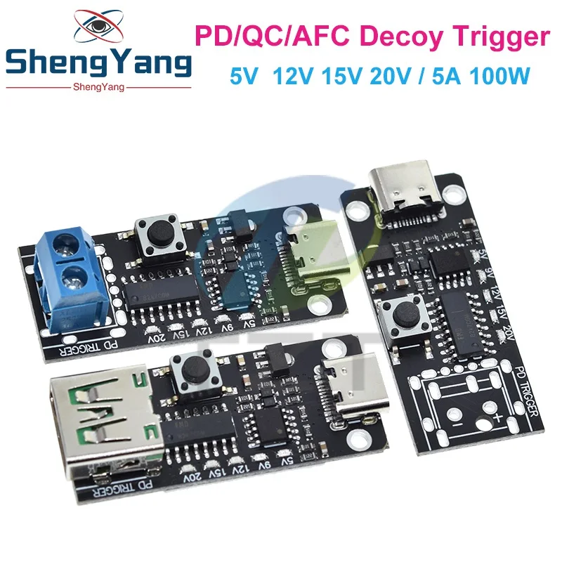 100W 5A USB-C Schnelllade-Triggerplatinenmodul PD/QC Decoy Board – Bild 2