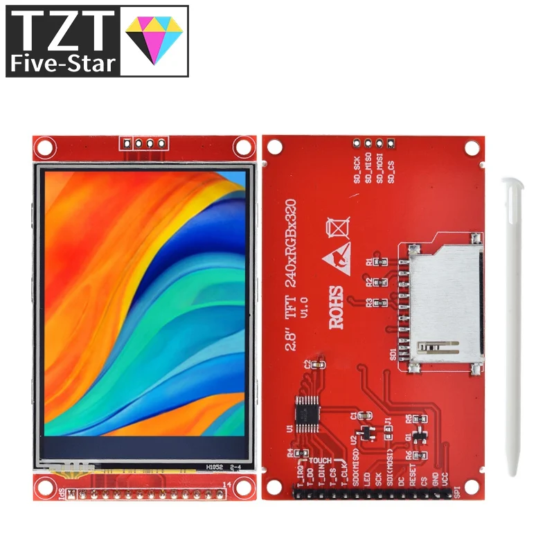 240x320 2,8" SPI TFT LCD Touch Panel Serielles Portmodul mit PBC – Bild 3