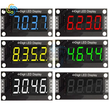 TM1637 0,36 Zoll 0,36 Zoll 7 Segmente Digitalanzeige Tube 4-stellige LED-Modulplatine für Arduino Rot Grün