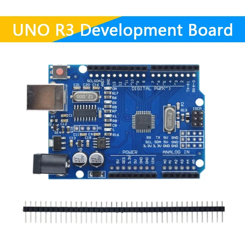 UNO R3 Entwicklungsboard ATMEGA328P CH340 / ATEGA16U2 kompatibel für Arduino mit Kabel R3/R4 UNO Proto Shield