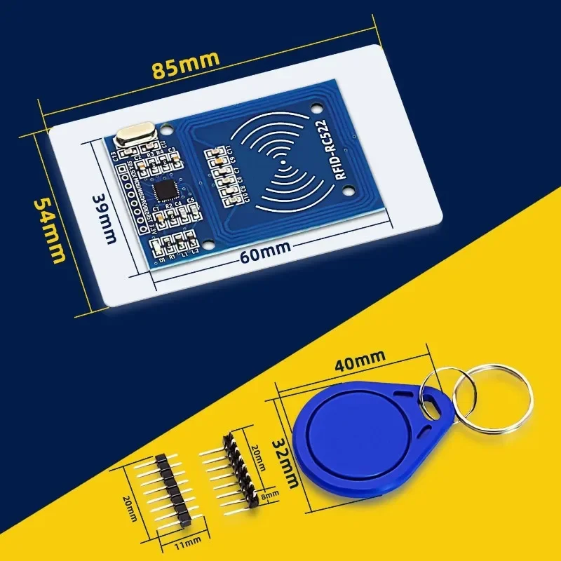 RC522 RFID Modul RF IC Karte Sensor Modul mit S50 Weiß Karte (5 Stück) – Bild 3