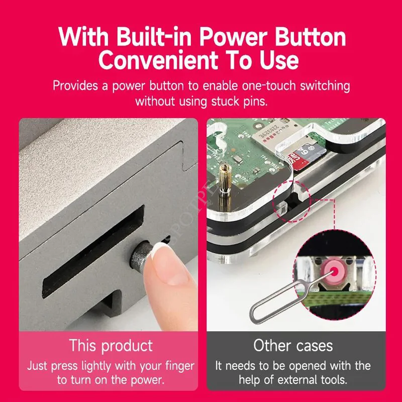 Raspberry Pi 5 ABS Silver-Shadow Case Kühl-PWM-Lüfter für Pi5 Besser – Bild 6