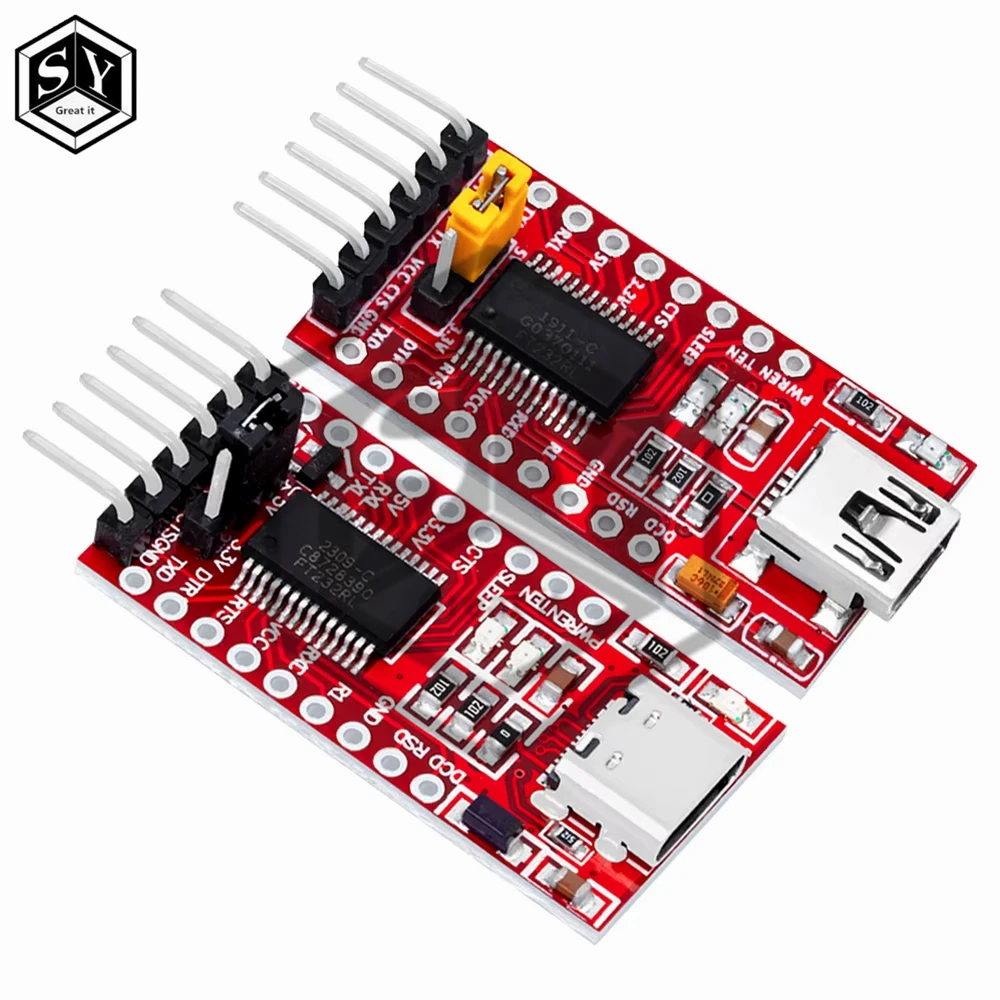 FT232RL FTDI USB 3,3 V 5,5 V zu TTL Serielles Adaptermodul für Arduino FT232 Pro Mini USB ZU TTL 232