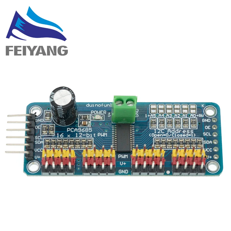 SAMIROB PCA9685PW 16 Kanal 12 Bit PWM/Servo Driver-I2C Schnittstelle – Bild 4