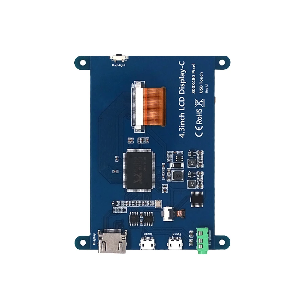4,3 Zoll Himbeer kuchen HDMI Raspberry Pi Display LCD 3b/4b USB – Bild 4