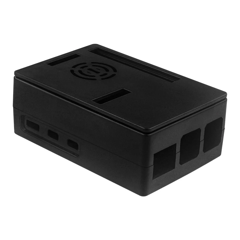 ABS-Gehäuse für Raspberry Pi 5, schwarz, silberfarben, Kunststoffgehäuse, optionaler PWM-Lüfter, aktiver