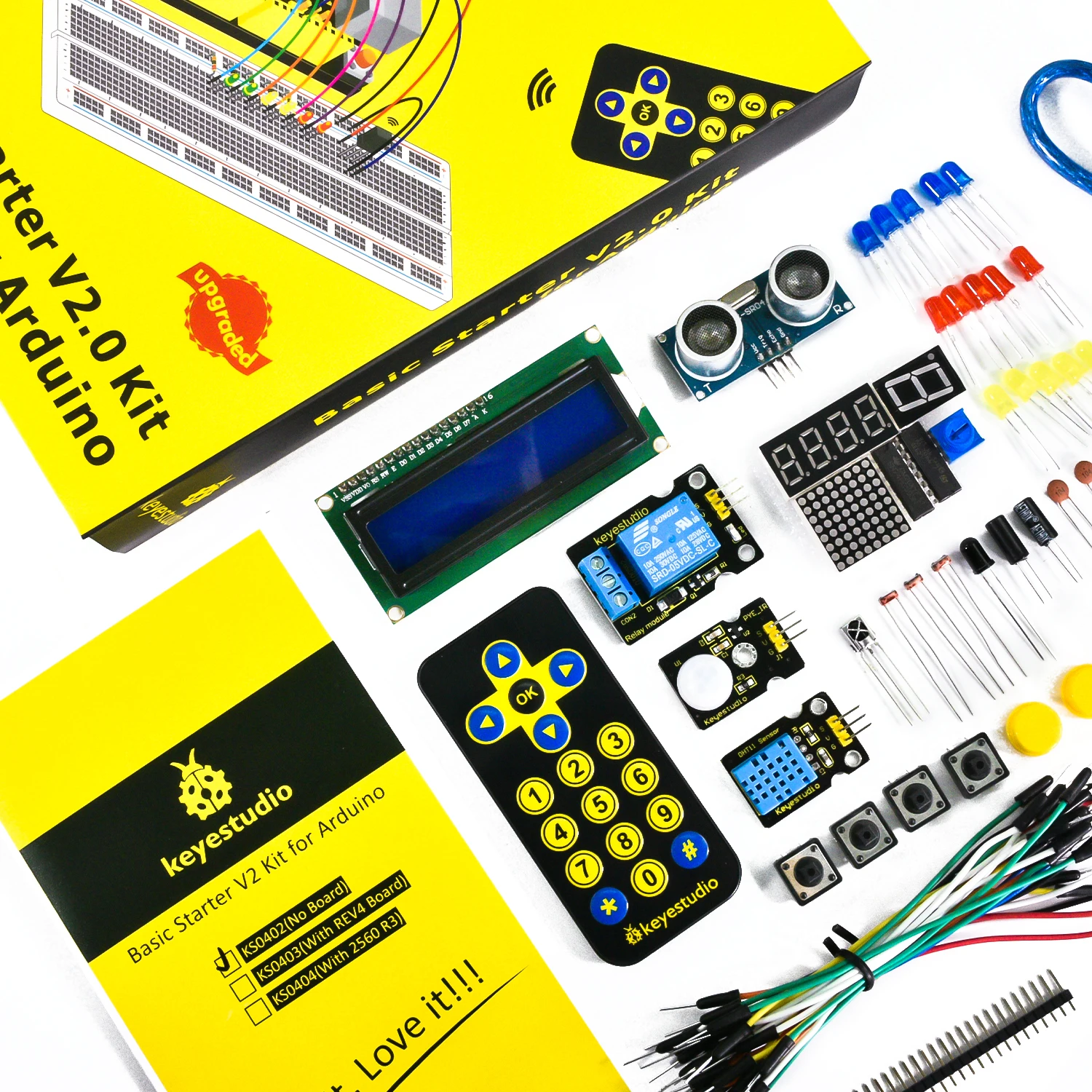 Keyes tudio Basic Starter Kit v2.0 mit Uno R3 Board oder Mega 2,0 R3 – Bild 4