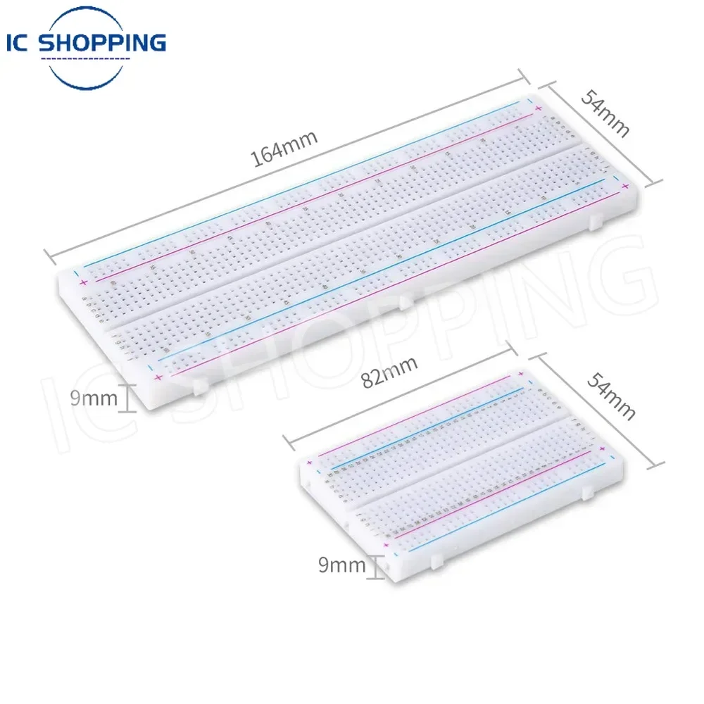 MB102 Steckplatinen-Set inklusive 5 Stück 830 Punkte 5 (10 Stück) – Bild 2