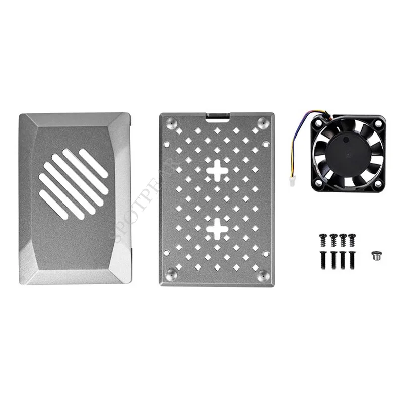 Raspberry Pi 5 ABS Silver-Shadow Case Kühl-PWM-Lüfter für Pi5 Besser – Bild 2