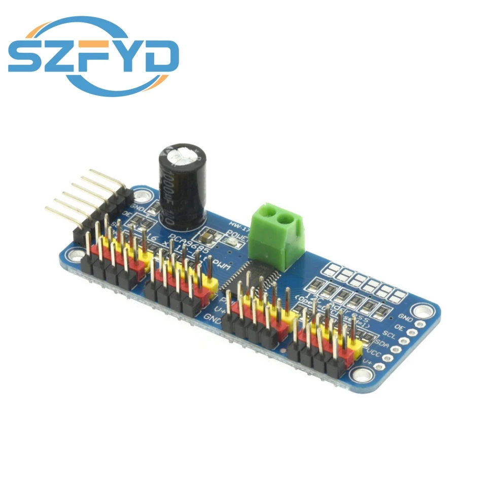 16-Kanal 12-Bit PWM Servo Shield Treiber I2C Schnittstelle PCA9685 – Bild 2