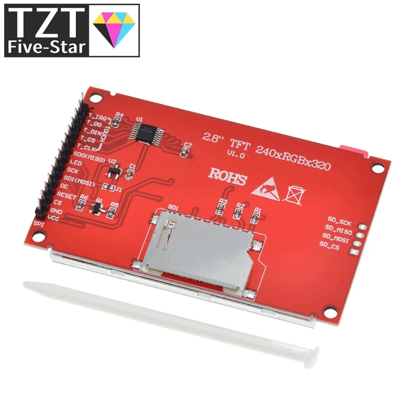 240x320 2,8" SPI TFT LCD Touch Panel Serielles Portmodul mit PBC – Bild 5