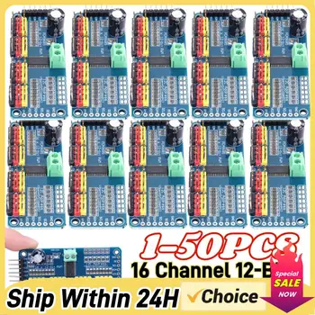 1-50X PCA9685 PWM Servomotor-Treiber IIC-Schnittstelle 16-Kanal 12-Bit PWM Servomotor-Treiberplatine