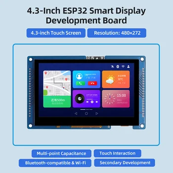 ESP32 S3 LVGL Entwicklungsboard mit 4,3 Zoll 480*272 Kapazitivem Touchscreen 8MB 16M Flash 240 MHz WLAN
