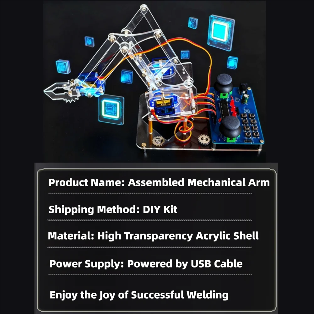 Komplettes DIY Roboterarm Lern- und Bausatz - Praktische Übungen – Bild 4