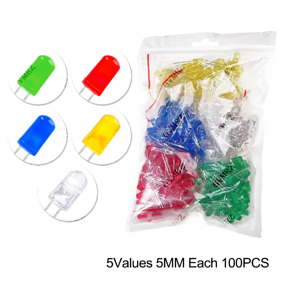 F3 F5 3MM 5MM Leuchtdioden Elektronik-Set F3 F5 LED-Dioden Sortiment – Bild 3