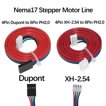Nema17 Schrittmotorleitungskabel 4Pin Dupont/XH-2.54 auf 6Pin PH2.0 für 42 Motor