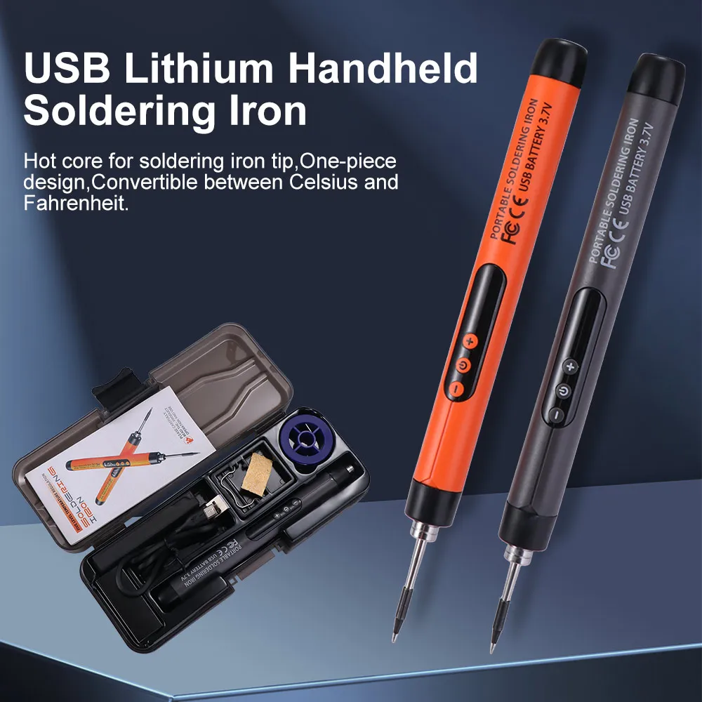 USB-Lötkolben-Set, intelligent, 300-450 °C, einstellbare Temperatur – Bild 5