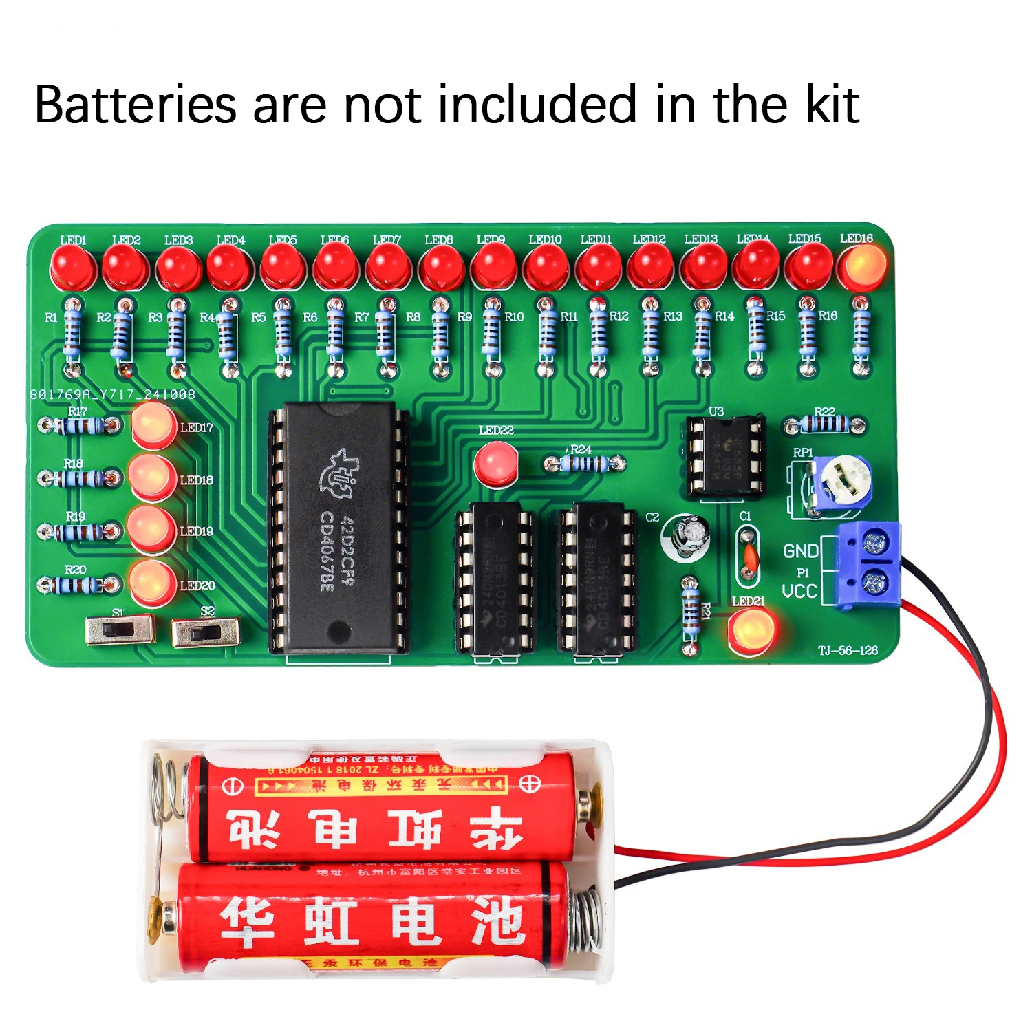 LED Chaser Kit - DIY-Lötübungsset mit allen Komponenten – Bild 5