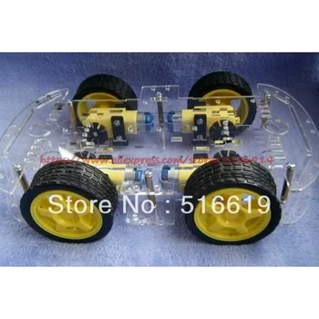 Intelligentes Auto-Chassis/Tracing-Auto/Roboter/Take-Encoder/Geschwindigkeit/starker Magneto/ZK-4wd