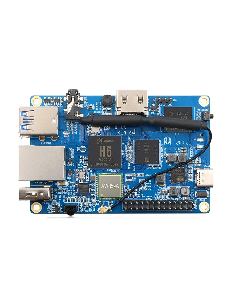 Orange Pi 3 LTS 2G8G EMMC mit HDMI+WIFI+BT5.0, AllWinner H6 SoC, Open-Source-Board-Computer, läuft mit Android