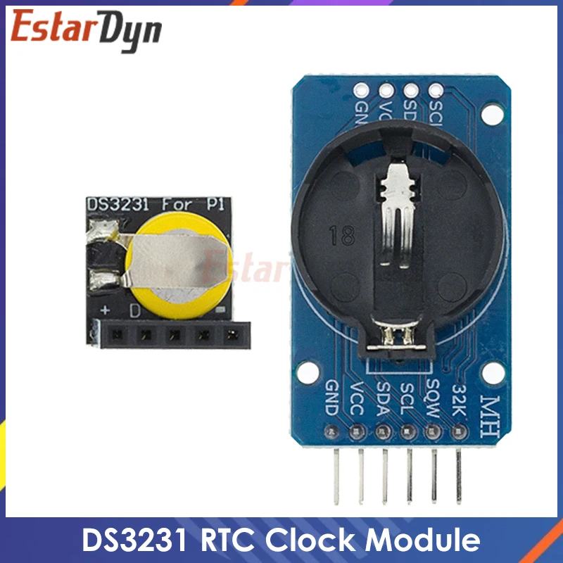 DS3231 AT24C32 IIC Modul Präzisionsuhrmodul DS3231SN / DS3231M Speicher 3,3 V/5 V für Raspberry Pi