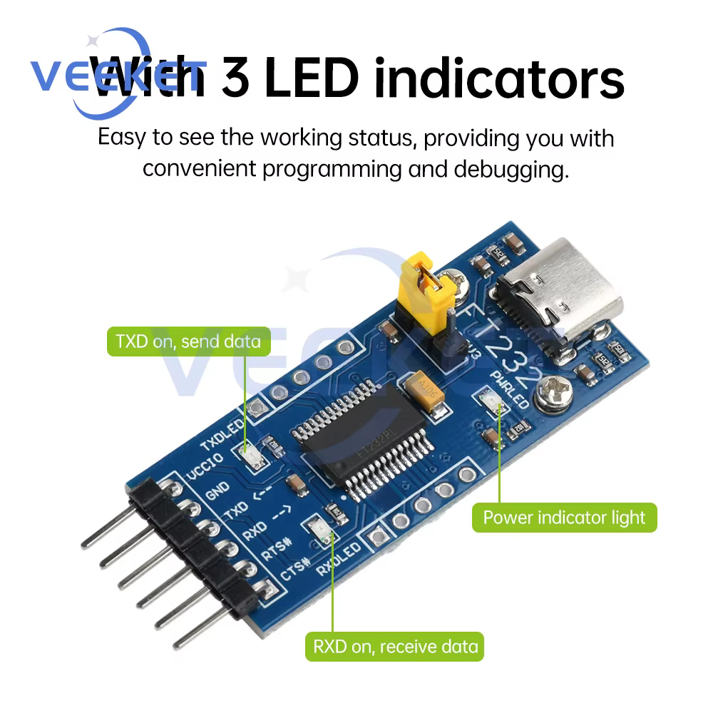 FT232RL FT232 FTDI USB 3,3 V 5,5 V zu TTL Serielles Adaptermodul für Arduino FT232 USB ZU TTL 232 Micro
