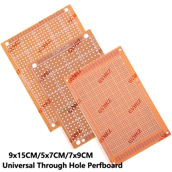 9x15CM/5x7CM/7x9CM Universelles Phenol-PCB-Prototypenboard mit Durchgangslöchern für DIY-Elektronikprojekte