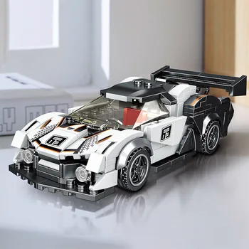 Sportwagen-Baustein-Set, DIY-Montage Rennwagen-Modell, Bausteine-Spielzeug, Rennwagen-Bausteine MOC-Modell